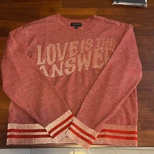 Rag & Bone - Love is the Answer - Sweater. Size Medium